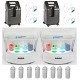 Package Bar &agrave; oxyg&egrave;ne complet VIP2 avec 2 g&eacute;n&eacute;rateurs d'oxyg&egrave;ne, 2 stations oxygene couleur blanc, 4 casques inhalateurs